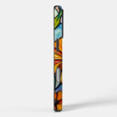 Stralende bloemen in glazen panelen Case-Mate iPhone case (Achterkant / Rechts)