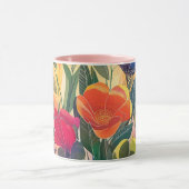 Stralende bloemen mok (Midden)