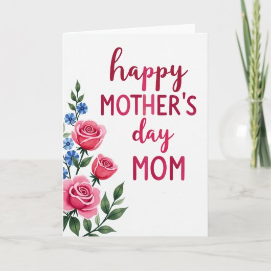 Stralende bloemencadeau kaart (Voorkant)