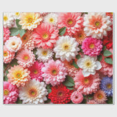 Stralende bloemengeschenkcompositie cadeaupapier (Vlak)
