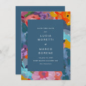 Stralende bloesems save the date (Voorkant / Achterkant)