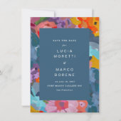 Stralende bloesems save the date (Voorkant)