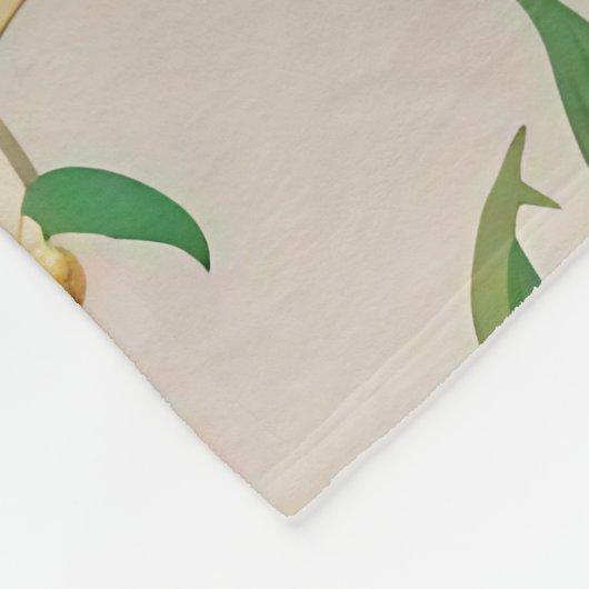 Stralende Bloom: een levendige rode en gele bloem Fleece Deken (Hoek)