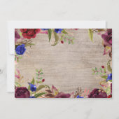 Stralende Bloom Mason Jar Bruiloft Dank u Foto Bedankkaart (Achterkant)