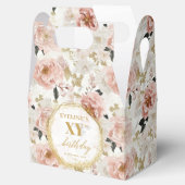 Stralende Blush Roze Waterverf Verjaardag Favoriet Bedankdoosjes (Geopend)