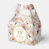 Stralende Blush Roze Waterverf Verjaardag Favoriet Bedankdoosjes (Voorkant Zijde)