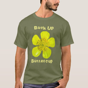 Stralende boterbloem. Kop op, boterbloem. T-shirt
