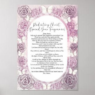 Stralende Christus st Teresa poster