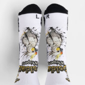 stralende cocktail | Elegant vogelschilderij Sokken (Top)