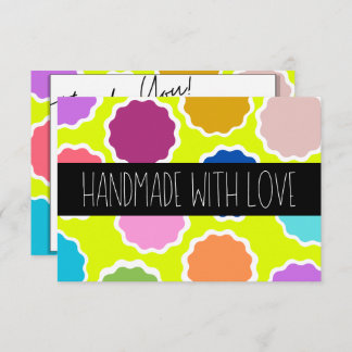 Stralende dankbaarheid: Handgemaakte Levendigheid Bedankkaart