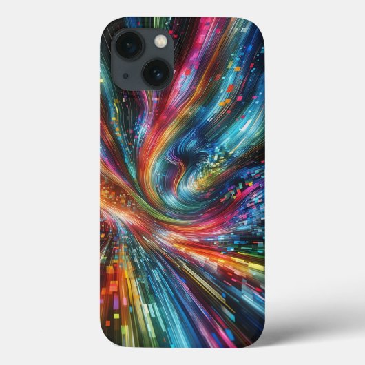 Stralende Digitale Glasvezel Snelheidsfoonhoes - L Case-Mate iPhone Case (Achterkant)