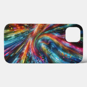 Stralende Digitale Glasvezel Snelheidsfoonhoes - L Case-Mate iPhone Case (Achterkant (horizontaal))