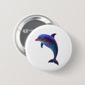 Stralende Dolfijn Kunst Ronde Button 5,7 Cm (Voorkant /achterkant)