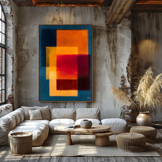 Stralende Drempel, Hemelse Kleurvelden Abstract Poster