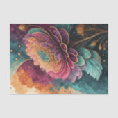 Stralende Edelsteen Bloemige Decoupage Tissuepapier (Voorkant)