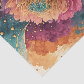 Stralende Edelsteen Bloemige Decoupage Tissuepapier (Detail)