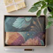 Stralende Edelsteen Bloemige Decoupage Tissuepapier (Geschenk)