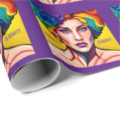 Stralende eenheid: gelijkheid is schoonheid cadeaupapier (Rol Hoek)