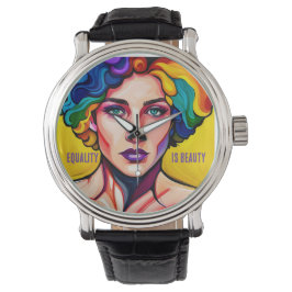 Stralende eenheid: gelijkheid is schoonheid horloge