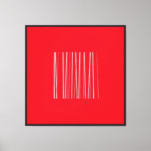 Stralende eenvoud canvas afdruk (Voorkant)