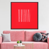 Stralende eenvoud canvas afdruk (Insitu (Woonkamer))