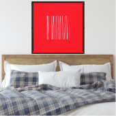 Stralende eenvoud canvas afdruk (Insitu (Slaapkamer))