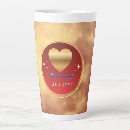 Stralende Eeuwige Liefde Latte Mok (Voorkant)