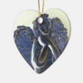 Stralende engel keramisch ornament (Links)