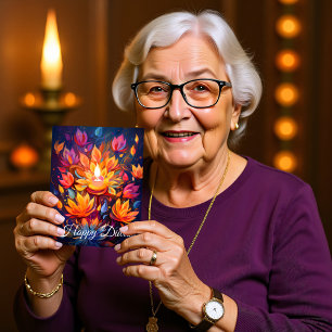 Stralende feestelijke bloei briefkaart