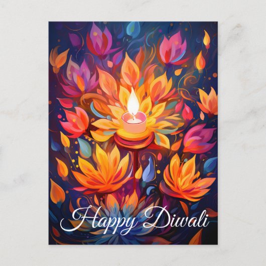 Stralende feestelijke bloei briefkaart (Voorkant)