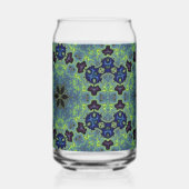 Stralende Fractale Symfonie Blikvorm Glas (Voorkant)