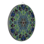 Stralende Fractale Symfonie Dartbord (Voorkant Links)