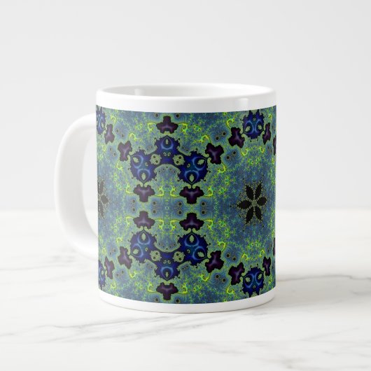 Stralende Fractale Symfonie Grote Koffiekop (Links)