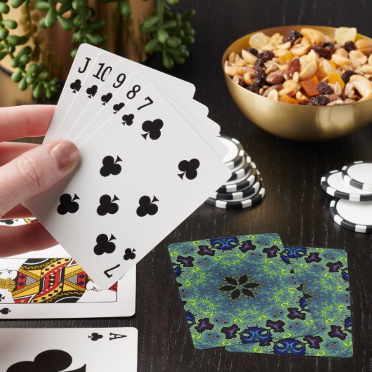 Stralende Fractale Symfonie Pokerkaarten (Insitu)
