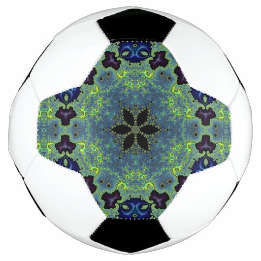 Stralende Fractale Symfonie Voetbal (Voorkant)