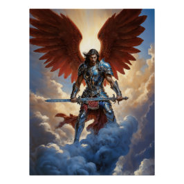 Stralende Garde Aartsengel Michael Perfect Poster