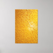 Stralende Gele Zonneuitbarsting Textuur Abstracte Canvas Afdruk (Voorkant)