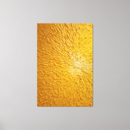 Stralende Gele Zonneuitbarsting Textuur Abstracte Canvas Afdruk
