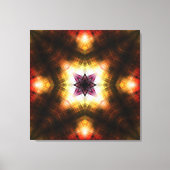 Stralende geometrische starburst met Abstract lich Canvas Afdruk (Voorkant)