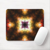 Stralende geometrische starburst met Abstract lich Muismat (Met muis)