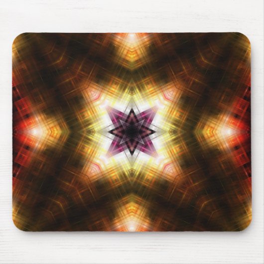 Stralende geometrische starburst met Abstract lich Muismat (Voorkant)