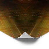 Stralende geometrische starburst met Abstract lich Poster (Hoek)