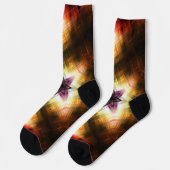 Stralende geometrische starburst met Abstract lich Sokken (Links)
