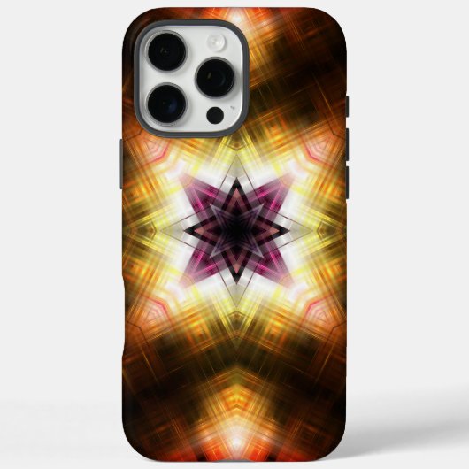 Stralende geometrische steruitbarsting met abstrac Case-Mate iPhone case (Achterkant)