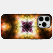 Stralende geometrische steruitbarsting met abstrac Case-Mate iPhone case (Achterkant (horizontaal))