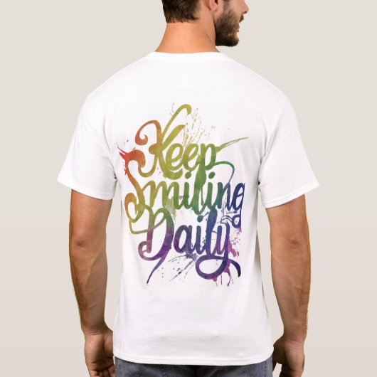 Stralende glimlach t-shirt (Achterkant)