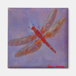 Stralende glimmer libel magneet