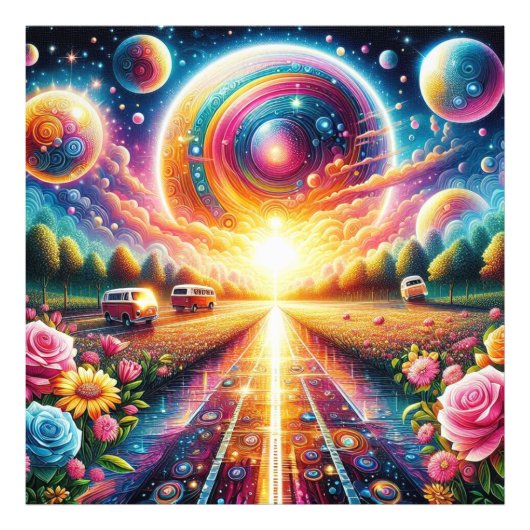 Stralende gloed grote 5D DIY diamant schilderij ki Foto Afdruk (Voorkant)