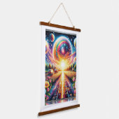 Stralende gloed grote 5D DIY diamant schilderij ki Hangend Wandkleed (Gebogen)