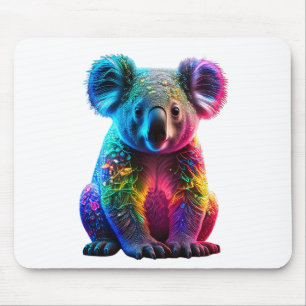 stralende gloeiende koala muismat